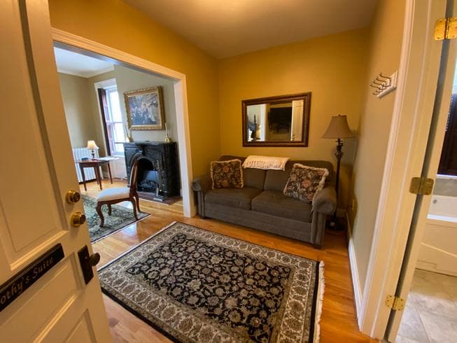 The Miss Dorothy has a full-size sleeper sofa for 2.