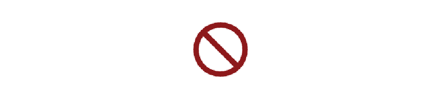 No entry symbol in red on a white background.